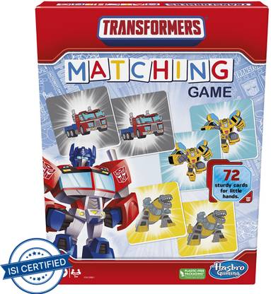 HASBRO GAMING Transformers Matching Game for Kids Ages 3 and Up, Fun Game for 1+ Players