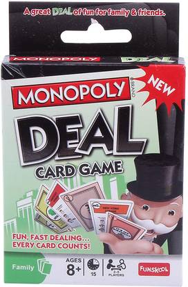 MotoArt Monopoly Deal Card Game ,Fun Cards Game for Families and Kids (Pack of 1)