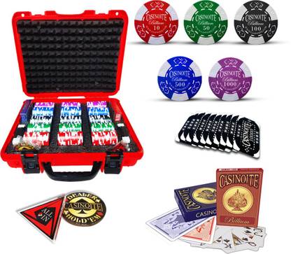 Casinoite BILLIUM POKER SET 300 WITH DENOMINATION BRICKS