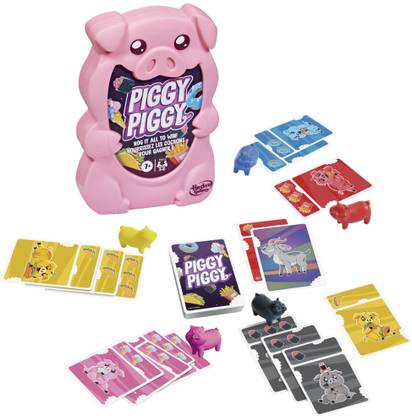 Hasbro Piggy Piggy Travel Card Game | Ages 7+ | 2-6 Players I 20 Mins. Average