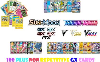 AncientKart Pokemon New Sword Shield Sun Moon V Vmax Vstar GX normal cards set of 100 best