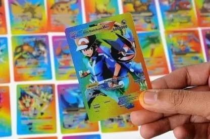 CrazyBuy Waterproof 55pcs Pokemon TCG Rainbow Card Box V Series Gx Ex New Addition