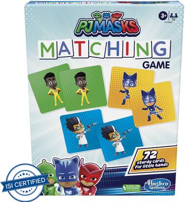HASBRO GAMING PJ Masks Matching Game for Kids Ages 3 and Up, Fun Preschool Game for 1+ Players