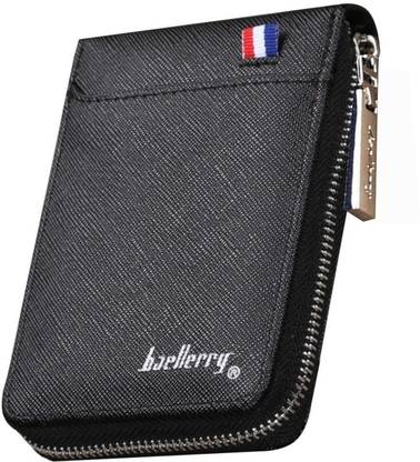 Baellery Leather ATM Credit Card Holder Wallet for Men and Women 10 Card Holder