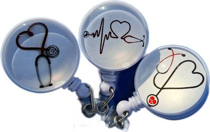 Khushvish Doctor/ Nurse/ Student Badge Retractable Reel For ID Card 1 Card Holder