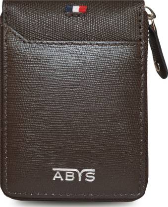 ABYS 100% Genuine Leather Men's Card Holder 15 Card Holder