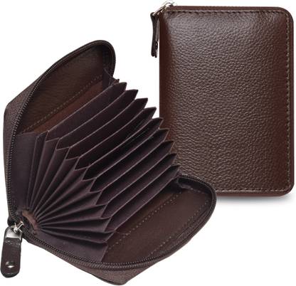 VEGAN RFID Protected Leather Credit Debit Card Holder for Men and Women Wallet 9 Card Holder