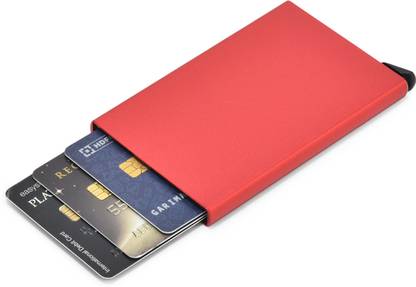 Yellowcoin Metal Credit and Debit Card Holder Slim Pop Up Metal Wallet Case for Men & Women 6 Card Holder