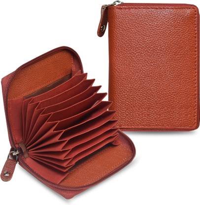 ABYS Maroon Genuine Leather Unisex RFID Wallet Debit | Credit | ATM Card Wallet 7 Card Holder