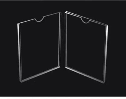 Signved Acrylic Notice Display, Checklist Holder 2 Card Holder
