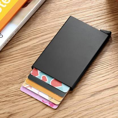 Yellowcoin Pop Up Slim Metal Credit Or Debit/ATM Card Holder Case holder 6 Card Holder