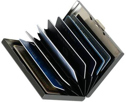 Flipkart SmartBuy Excusive Premium Quality Black RFID Blocking Credit/Debit 8 Card Holder