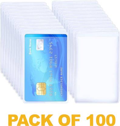 LRS Transparent Frosted Matte Finish Plastic Holder for Cards 1 Card Holder