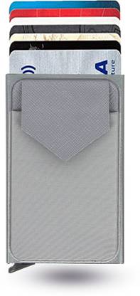 StealODeal Grey RFID Blocking Aluminium Debit/Credit/ATM Men & Women Slots 6 Card Holder
