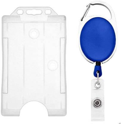 NSSP ID Card Holder combo (Oval Blue yoyo + White id Card Holder) 1 Card Holder
