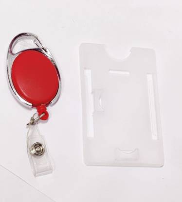 NSSP ID Card Holder combo (Oval Red yoyo + White id Card Holder) 1 Card Holder