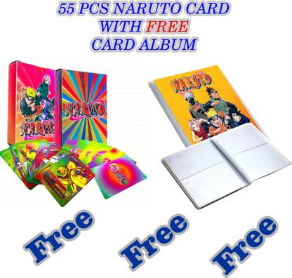 SHUANG YOU NARUTO Playing Card Game For Kids, 55 Card Waterproof With FREE 1 Card Holder