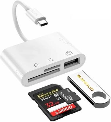ONCRO 3 in 1 SD Card Reader USB C to SD Micro SD TF 3.0 Adapter Android Laptops OTG Card Reader