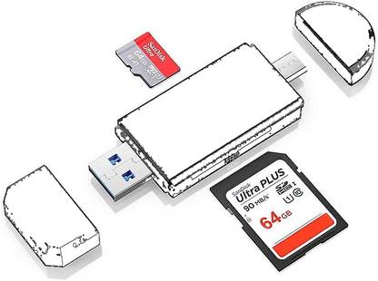 Foxne Point USB 3.0 / Type-C Micro SDXC SD TF OTG Adapter Memory Card Reader USB Type-C/OTG Card Reader