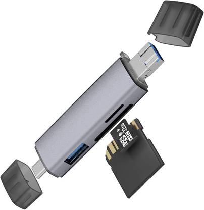 LN KART 3 in 1 USB C/USB/Micro USB Micro SD Card Reader Adapter for Mac, MacBook, iPhone Card Reader