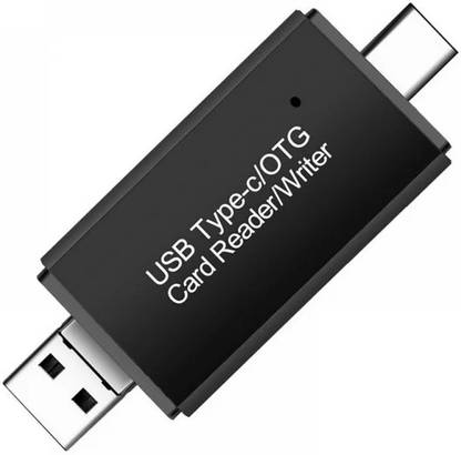 टेकगियर Card Reader USB 2.0 Type C Micro SD TF OTG Smart Memory Adapter Laptop Computer कार्ड रीडर