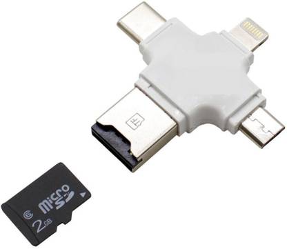 RHONNIUM 4 in 1 multi-function OTG usb drive-gd Card Reader