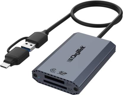DIGITEK DCR-101 CFA 2-in-2 CF Express Type A & SDXC, USB 3.2 Card Reader Card Reader