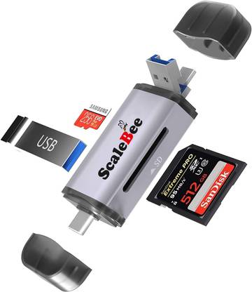 SCALEBEE USB 3.0 All in 1 Card Reader with OTG SD/Micro SD Card Read Type C Mobile Phone Card Reader