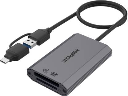 DIGITEK DCR-102 CFB 2-in-2 CF Express Type B & SDXC USB 3.2 Card Reader Card Reader