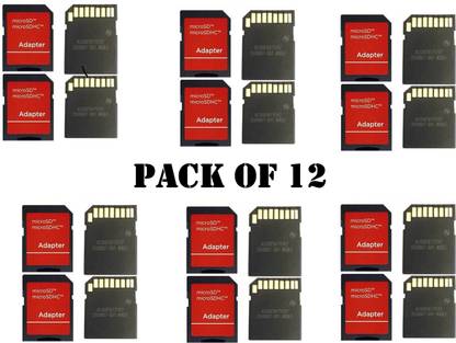 ES MMC Micro SD Memory Card Reader Adapter PACK OF 12 Card Reader