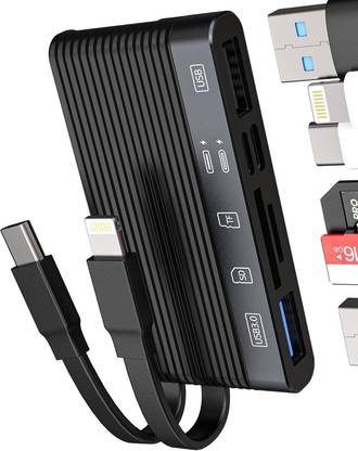 Tobo 6-in-1 Multi-Ports Memory Card Reader with SD/TF Card USB 3.0 Adapter TD-1384TC Card Reader