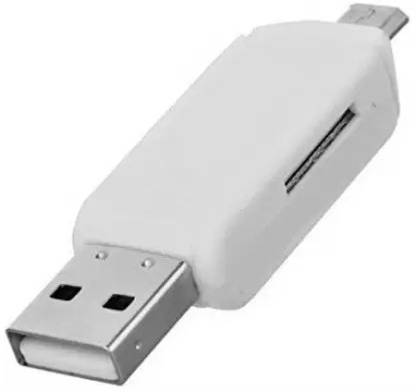 TECHGEAR USB 2.0 Micro USB TF SD Adapter USB Adapter Card Reader