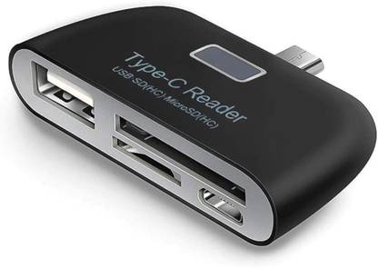 SwapME Type C Card Reader Multi in 1 USB 3.1 Type C Memory Card Reader USB/ SD/TF/Micro Card Reader