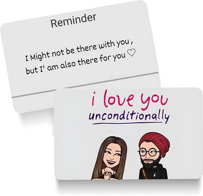 fairus BITMOJI Wallet Card with Your Avatar and Cool Message, For Your Friends Greeting Card