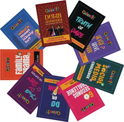 Quirky Hai Combo Set of 9 Games -Fun Party Card Games Perfect For Any Occasion 18+