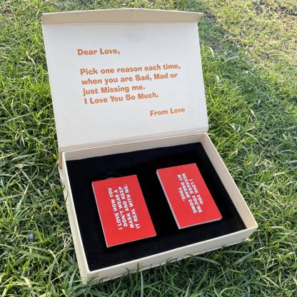 Upahar India 101 Reasons Why I love you Box Greeting Card