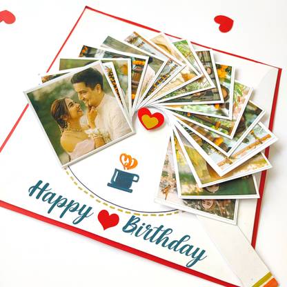 Chandrans Creation Birthday Photo Wheel Card Gift (Without Photos) Greeting Card