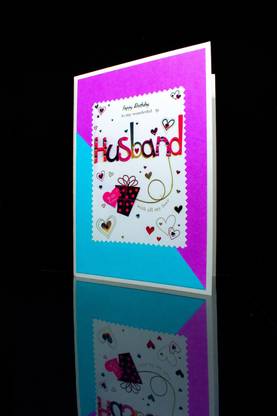 AanyaCentric Husband Birthday Handmade Greeting Card