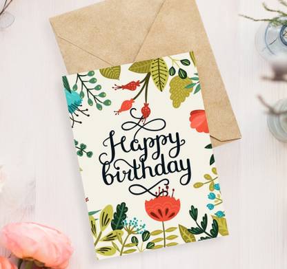 Cardzz Solution Birthday Greetings Card - Cardzz Design 5 Greeting Card
