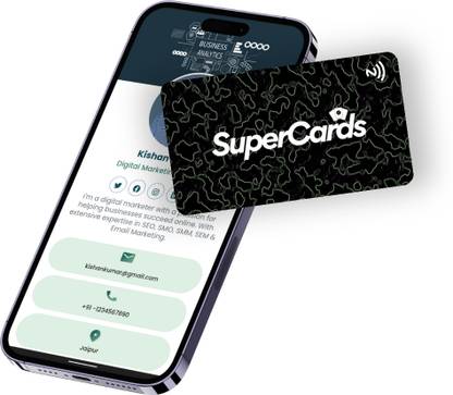 SuperCards NFC Business Card | Multi-OS Support | Time & Cost-Effective Business Card