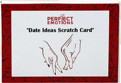 Perfect Emotions Perfect Emotions Date Ideas Scratch Off Cards | Fun & Adventurous Card Game Invitation Card