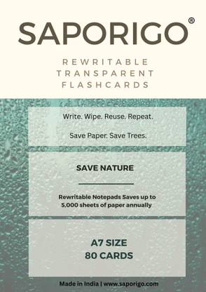 Saporigo Rewritable Transparent Flash Card Business Card