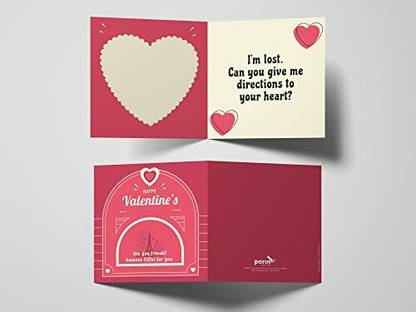 PERIN Are You French Because Eiffel For You Valentine's Day Greeting Card For Gifting Greeting Card