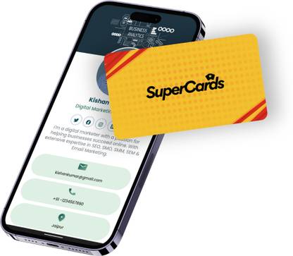 SuperCards Elevate Your Networking Game | NFC Enabled Business Card | Digital Profiles Business Card