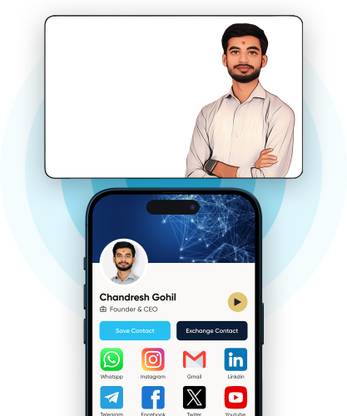 QLEM NFC Customised Art Card Tap or Scan with QR to Share your Business Details Business Card