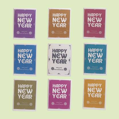 Inkaa Happy New Year Greeting Card Premium Print Based On Chinese Style Greeting Card
