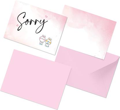 Sam Craft Sorry & Apology Mini Cards for Girlfriend | Boyfriend |Husband | Wife |Friend Greeting Card