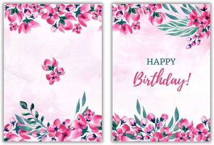 AanyaCentric 4.1x5.8inches Combo Pack Of 6 Printed A6 Size Birthday Greeting Card