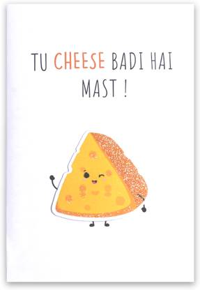 LITTLE BIRDIE Greeting Card & Envelope Mast Cheese 4 X 6inch(Pack of 4) Greeting Card