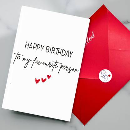 theprinthub Birthday Card for Boyfriend, Men, Husband, Him | Birthday Decorations for Men Greeting Card